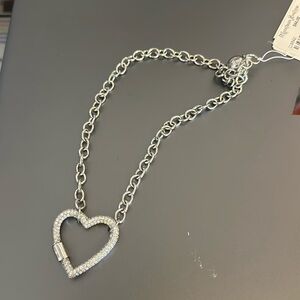 Heart shaped choker necklace